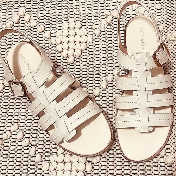 Cole Haan Women's White Strappy Sandals - Picture 7 of 7
